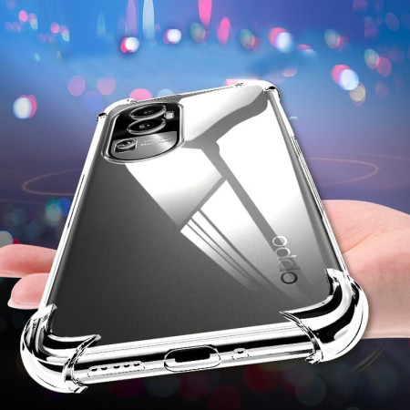 Husa protectie pentru Oppo Reno 8 Pro 5G, Flippy, TPU, Antisoc, Protectie colturi, Rezistenta la impact, 1.5 mm, Transparenta