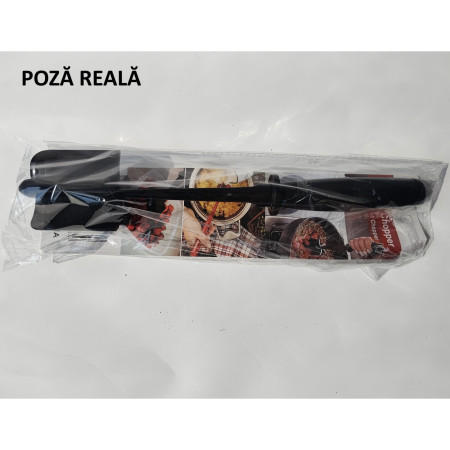 Tocator de Carne Manual, Flippy, cu Lama pentru Tocarea si Amestecarea Carnii, 28x6cm, cu 5 Lame Curbate, Rezistent la Caldura, Multifunctional, Plastic Rezistent, Negru