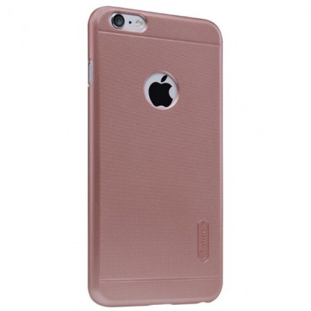 Husa Apple iPhone 6/6S Nillkin Frosted Shield Auriu + Folie de protectie