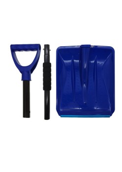 Winter household detachable outdoor snow removal shovel artifact long handle snow removal shovel - Specifications: blue snow shovel (PP + aluminum alloy)