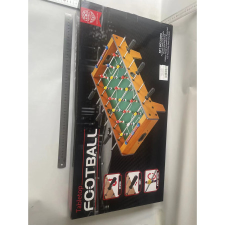 Masa de Fotbal cu Teren si 18 Jucatori Flippy, 6 Manere, cu Tablou pentru Scor, din Metal, Lemn si ABS, 69 x 36.5 x 23 cm, cu Picioare, pentru copii/adulti