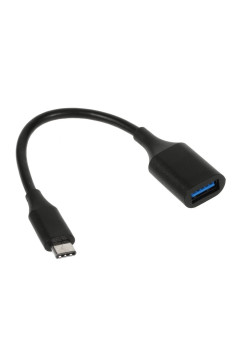 Adaptor OTG USB 3.1 USB Type-C to USB A 18 cm Negru