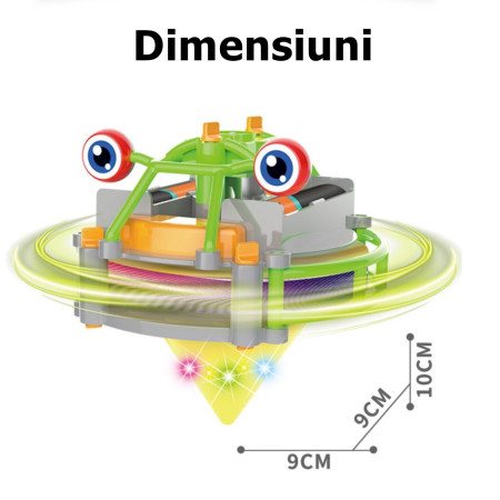 Jucarie circuit pentru copii, Flippy, Broscuta pe monociclu, Verde