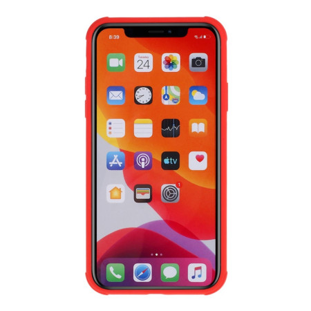 Husa protectie compatibila cu Apple iPhone 11 Pro Liquid Silicone Case Rosu