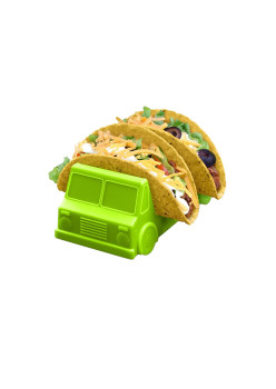 Suport pentru Taco, Flippy, Model Autobuz, 14 x 7.5 x 6.5 cm, din PP, Verde