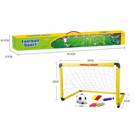 Outdoor sports foldable free installation football goal removable portable football goal frame toy with net - color: medium folding football goal (90cm)