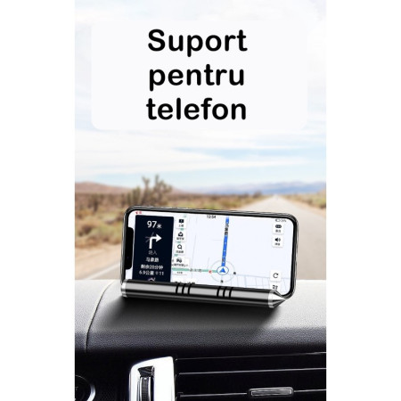 Suport numar de telefon cu odorizant Flippy pentru parcare Gri