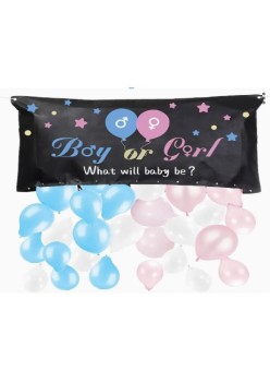 Set, Gender Reveal Party Games-Gender Reveal Balloon Drop Bag, Boy Or Girl Baby Gender Reveal Ideas