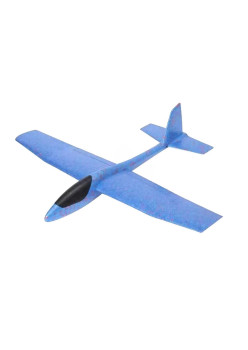 Avion Planor Flippy, din Polistiren, Lungime 84 cm , Jucarie Recreativa, Cascadorii, Albastru