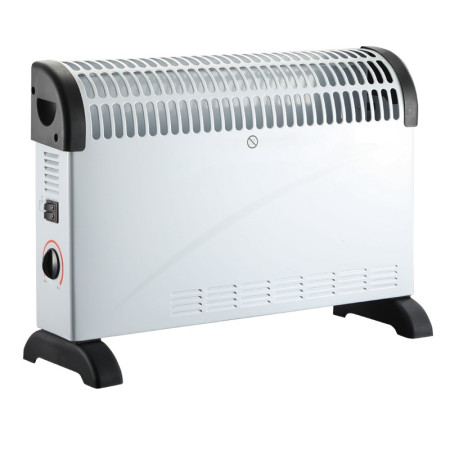 Convector Electric Clasic, Flippy, 2000W, 3 Trepte de Putere, Termostat, 53x19.8x38 cm, Alb