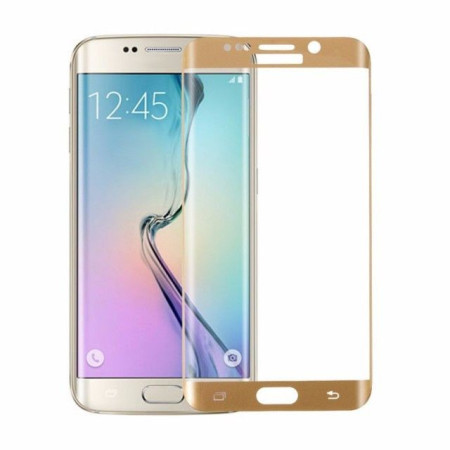 Folie Sticla Samsung Galaxy A7 2017 Full Face Auriu