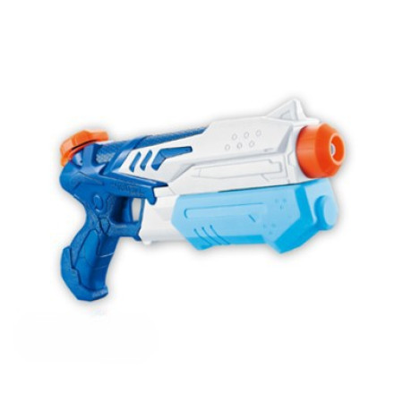 Pistol cu Apa pentru Copii, Flippy, Rezervor 300ml, Maner de Transport, Pentru Piscina/Plaja, Lungime 31.5 cm, Jucarie Distractiva, 3ani+, Albastru/Alb