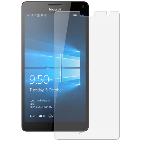 Folie Sticla Securizata Flippy, 9H, Transparenta HD, pentru Microsoft Lumia 640 XL Transparent