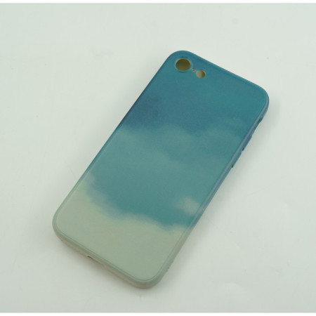 Husa protectie Flippy compatibila cu Apple iPhone 12 Tpu Ombre, Verde/Alb