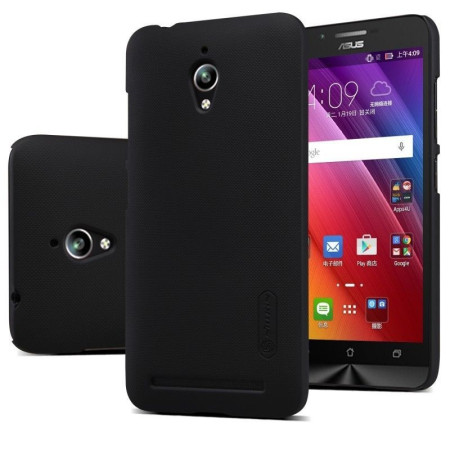 Husa de protectie pentru Asus Zenfone Go Nillkin Frosted Shield Negru + Folie de protectie