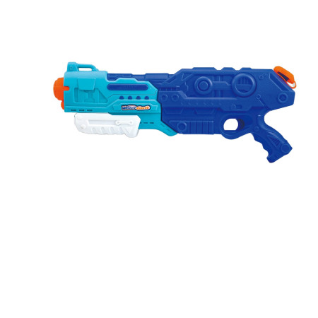 Pistol cu Apa pentru Copii, Rezervor de 1500 ml, Maner de transport, Pentru Piscina/Plaja, Flippy, 3 ani+, Bleumarin, Lungime 44 cm