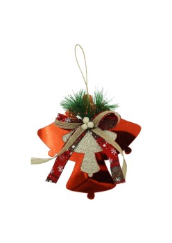 Ornament brad, Flippy, Clopotei, Rosu, Lucios, 15*15CM, Acril, Interior/ Exterior