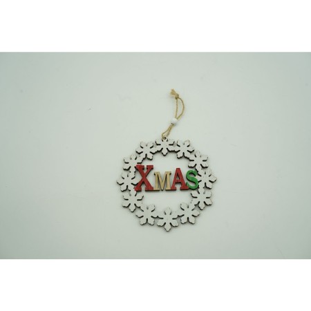 Ornament de brad Xmas, Flippy, multicolor, lemn, 12 cm