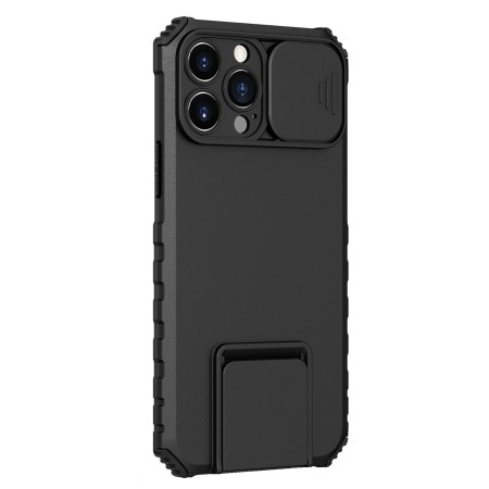 Husa Defender cu Stand pentru Samsung Galaxy S22 Ultra, Negru, Suport reglabil, Antisoc, Protectie glisanta pentru camera, Flippy