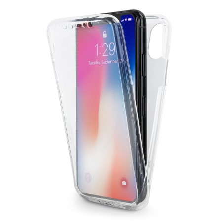 Husa de protectie Flippy® pentru Apple iPhone X Full Tpu 360 V2 Transparent