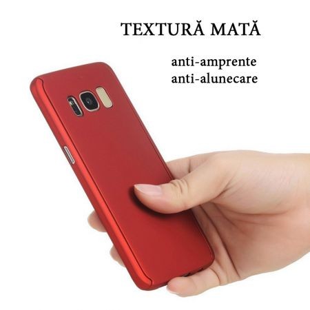 Husa Samsung Galaxy S8 Plus Full Cover 360 Rosu