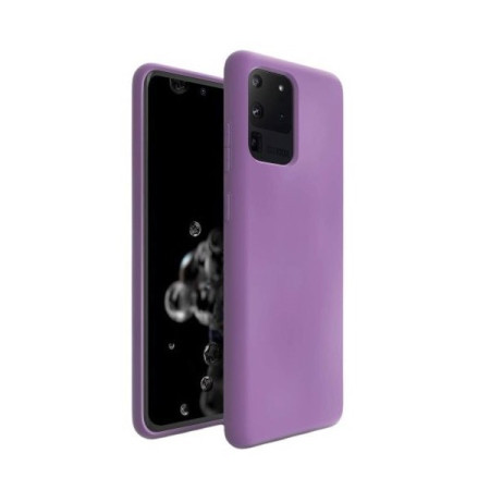 Husa protectie Flippy compatibila cu Samsung S20 Ultra Liquid Silicone Case Mov