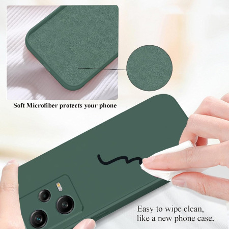 Husa de Protectie, Flippy, pentru Xiaomi Redmi Note 12 Pro 5G, Liquid Silicone, cu Microfibra pe Interior, Protectie Antisoc, Compatibil Incarcare Wireless, Verde