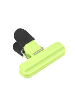 Cleste Multifunctional pentru Sigilarea Pungilor, Flippy, din Plastic, Mentine Alimentele Proaspete, 7x6.5 cm, Verde