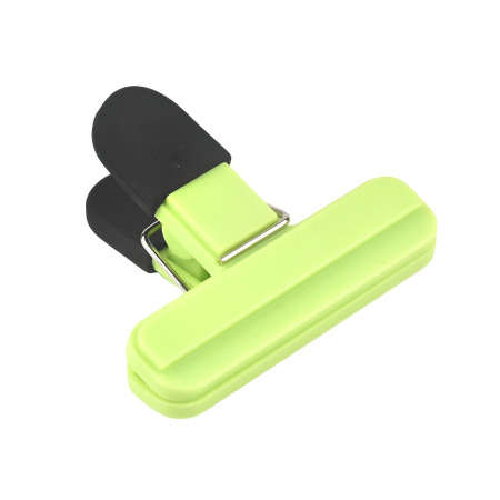 Cleste Multifunctional pentru Sigilarea Pungilor, Flippy, din Plastic, Mentine Alimentele Proaspete, 7x6.5 cm, Verde