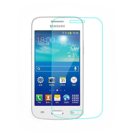 Folie Sticla Securizata Flippy, 9H, Transparenta HD, pentru Samsung Galaxy Core Plus Transparent