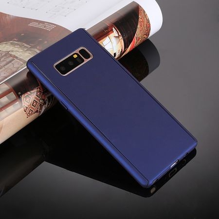 Husa Samsung Galaxy Note 8 Full Cover 360 Albastru + Folie de protectie