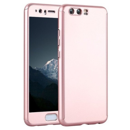 Husa Huawei P10 Plus Full Cover 360 Roz + Folie de protectie