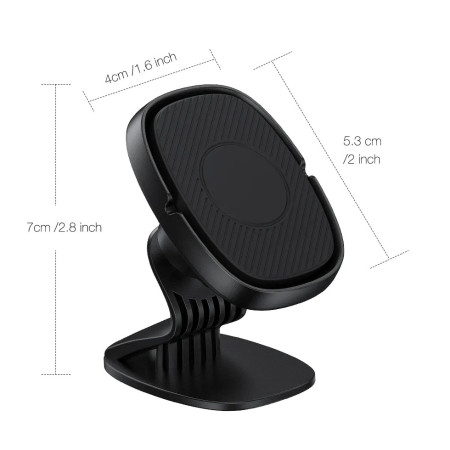 Suport Auto Magnetic Flippy 360 grade cu adeziv, 53 mm, Holder JS - 668, compatibil cu dispozitive intre 4