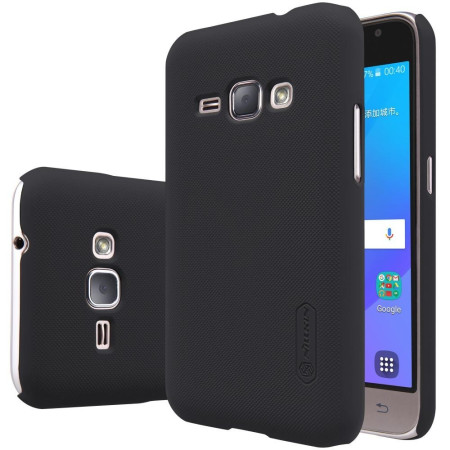 Husa de protectie pentru Samsung Galaxy J1 2015 Nillkin Frosted Shield Negru + Folie de protectie