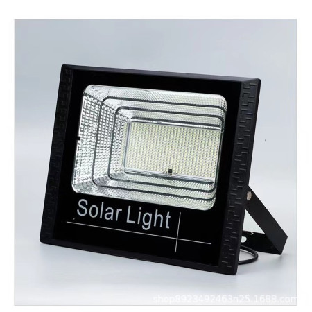 Proiector LED SMD 800W cu incarcare solara Flippy, panou solar, cu telecomanda, suport prindere, material ABS, 20AH, 966 LED-uri, temperatura culoare 6500k, 32x26x9 cm, negru