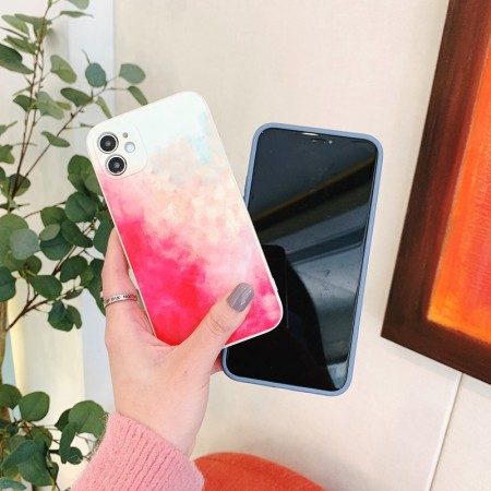 Husa protectie Flippy compatibila cu Apple iPhone XR Tpu Ombre, Roz/Galben