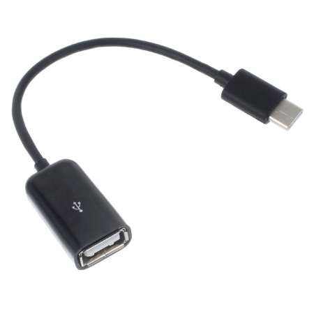 Cablu OTG USB 3.1 USB Type-C to USB A 18 cm Flippy, Alb