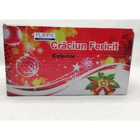 Instalatie de Craciun Fir Transparent Tip Franjuri 7 m 200 LED -uri Multicolor