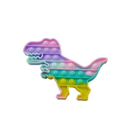 Jucarie Pop it Now & Flip it, Push Bubble Dinozaur Multicolor