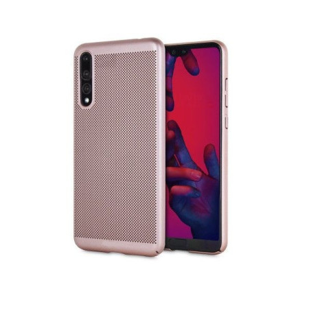 Husa Huawei P20 Lite Ultra Slim cu aerisire Roz-Auriu