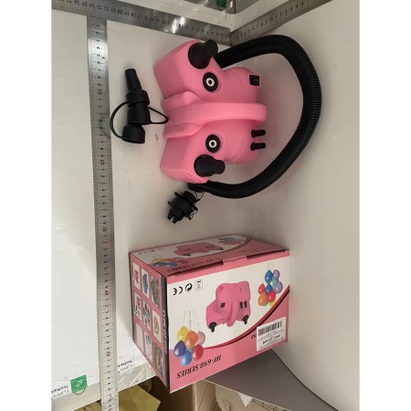 Pompa Electrica de Umflat Baloane, Flippy, cu Doua Iesiri, Accesorii Incluse, 220V, Putere 600W, Accesorii petrecere, Roz