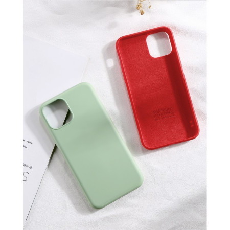 Husa protectie Flippy compatibila cu Apple iPhone 11 Liquid Silicone Case Rosu