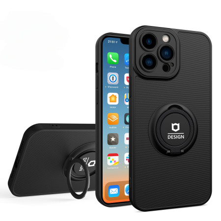 Husa de protectie Eagle eye pentru Apple iPhone 11, Rezistenta la socuri, Protectie camera, Cu inel de prindere magnetic negru, Flippy, Negru