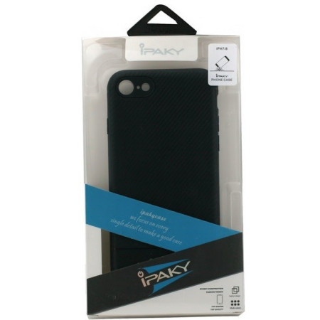 Husa Apple iPhone 6/6S IPAKY Carbon Fiber Negru