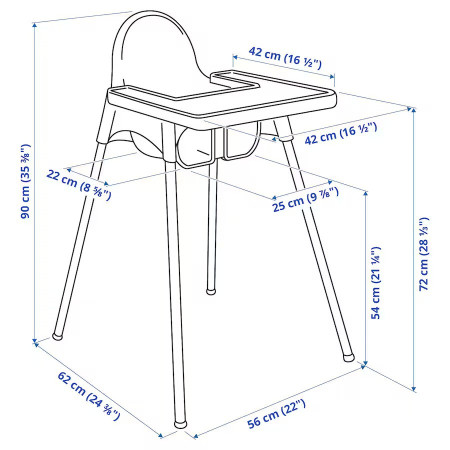 Scaun de masa telescopic pentru bebelusi si copii, Flippy, cu Suport picioare si Centura de siguranta, reglabil pe inaltime, Varsta 6-32 luni, Alb