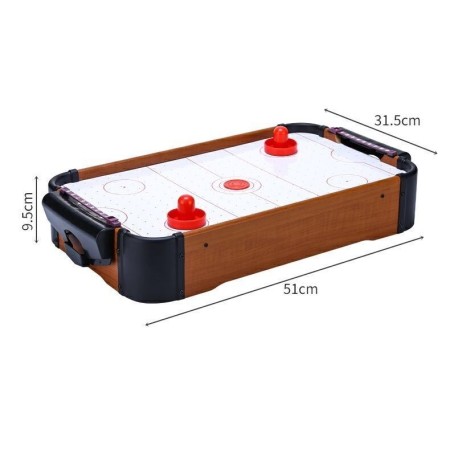 Masa Air-Hockey Flippy, 51 x 31.5 x 9.5 cm, bara pentru punctaj, material ABS, maro