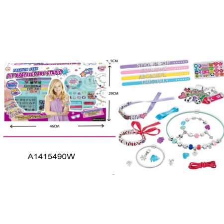 Set creativ Flippy DIY pentru confectionat bratari, Multicolor, model 16