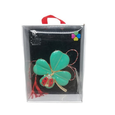 Martisor Brosa Multicolora V3 Trifoi- Gargarita 6cm x 8cm