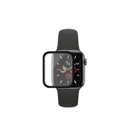 Folie Sticla pentru Apple Watch Series 2/3 38 mm adeziv pe margine Negru