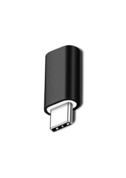 Adaptor iPhone(mama) to Type-C(tata) 2,8 cm, Flippy, Negru